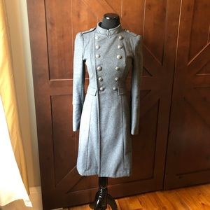 BEBE Grey Wool Coat XS
